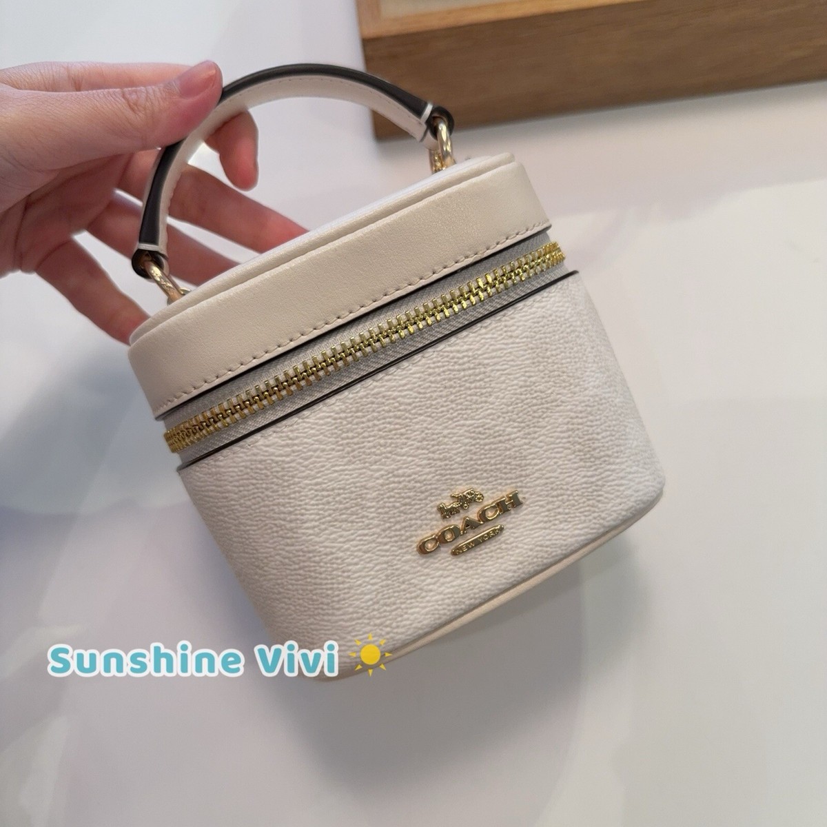 NWT Coach Ava Crossbody Bag In Signature Canvas CY732 White /Chalk