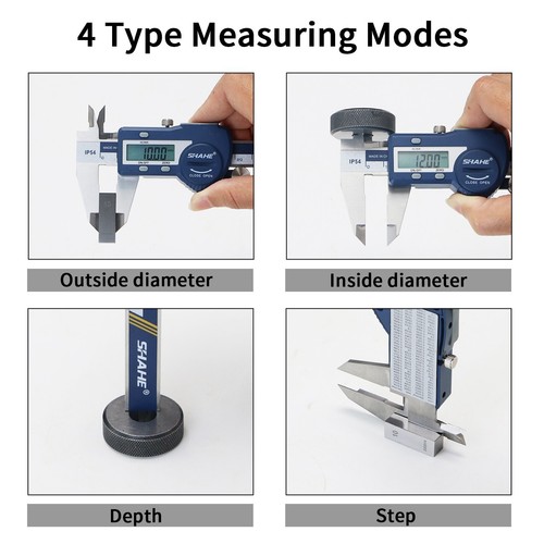 SHAHE IP54 Waterproof Digital Vernier Caliper Electronic Digital Caliper 0-150mm - Picture 6 of 7