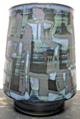 Iden Studio Pottery Sussex Unusual Pot Vase. Damaged. Vintage.