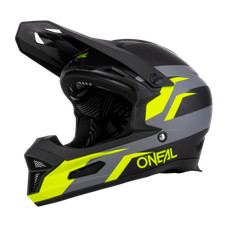 O'NEAL Casco  FURY STAGE nero e giallo neon MTB Downhill