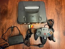 N64 Console with power pack, controller, and AV cable Console Works 