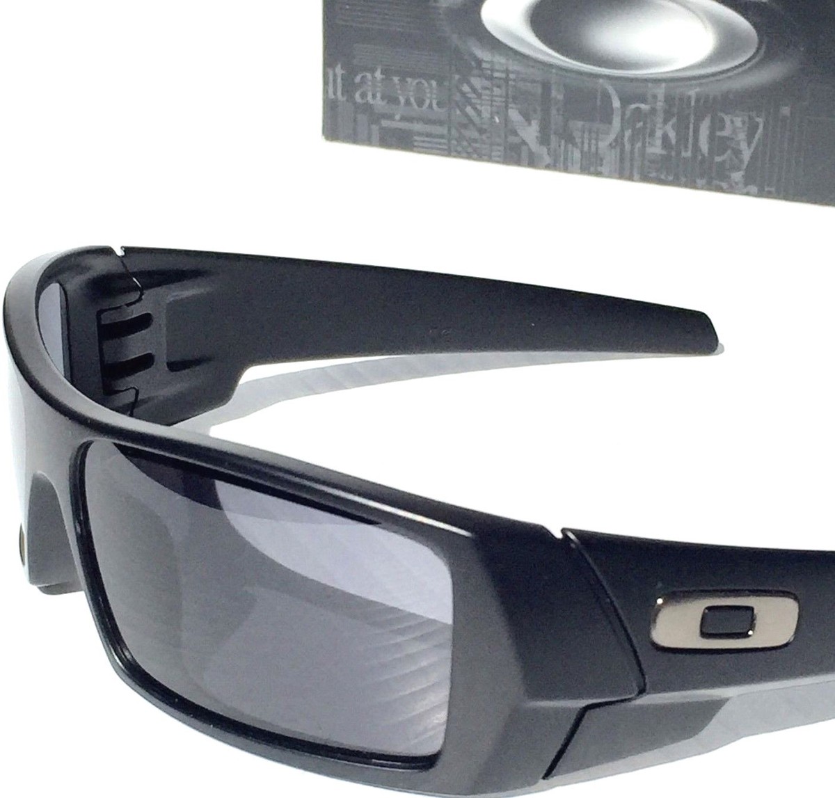 NEW OAKLEY GASCAN Matte BLACK w Grey lens Sunglass 9014 03-473 | eBay