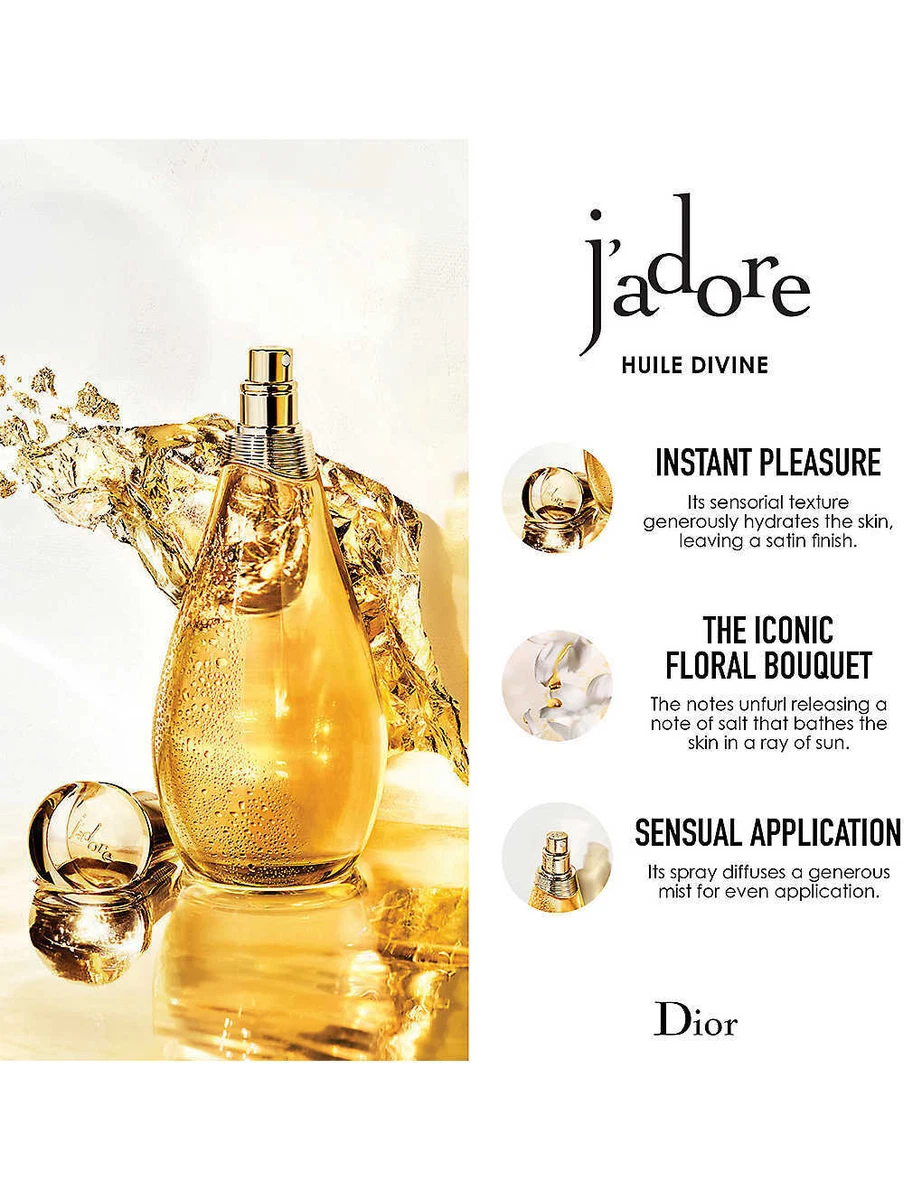 Dior J ADORE Huile divine 5 oz Dry oil for the hair body and