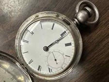 1870 WALTHAM Grade Home Watch Co. 18s 11j Coin Silver