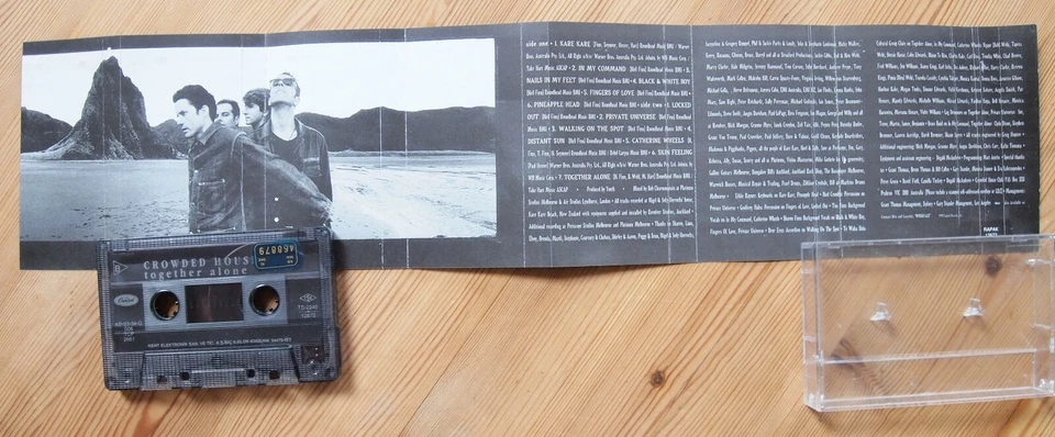 CROWDED HOUSE - TOGETHER ALONE (CAPTOL TCP2681) 1993 TURKEY CASSETTE TAPE VG+ - Image 3 of 3