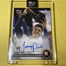 2022 ALDS Topps NOW 1132A JEREMY PENA AUTOGRAPH MVP HOUSTON ASTROS rookie RC /99