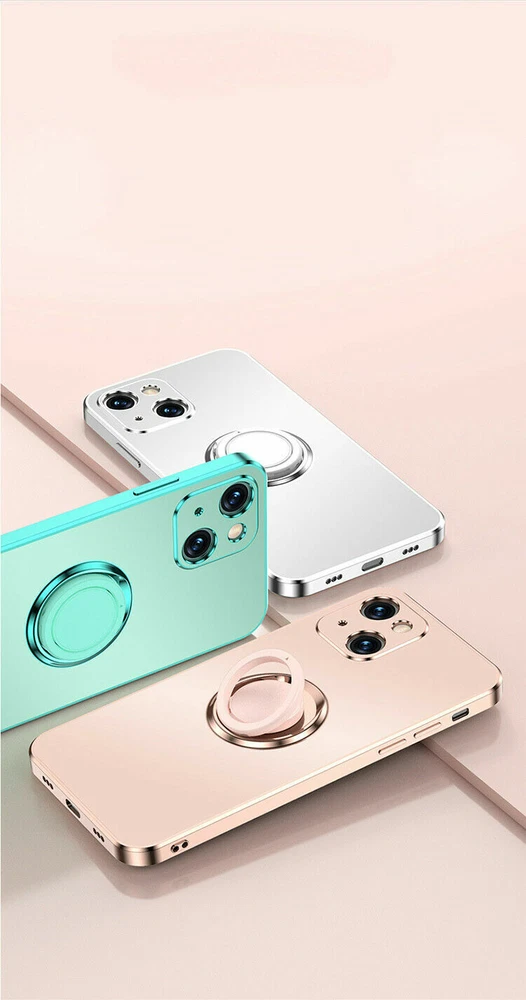 Luxury Matte Magnetic Car Holder Phone Case for iPhone 13 12 11 XR X 8 7
