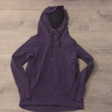 Lululemon oversized heathered black grape split pullover hoodie size 4