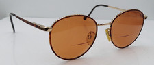 Vintage Cherokee KK300319 Tortoise Gold Round Metal Sunglasses Korea FRAMES ONLY