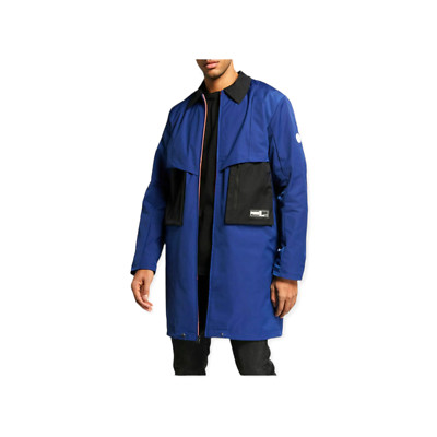 Puma Men's Tunnel Trench Coat Full-Zip Jacket Elektro Blue Size XL