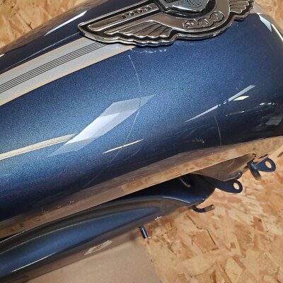 Harley-Davidson 燃料タンク 黒/青 ストライプ ハーレーダビッドソン（Harley-Davidson）2016年 FLHXS Street