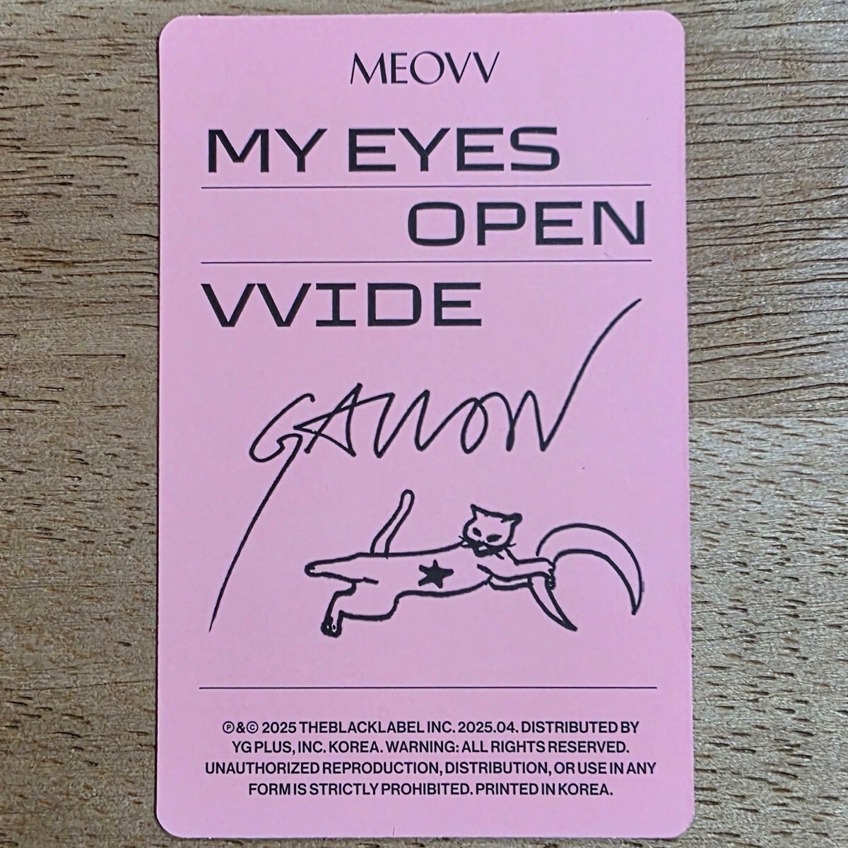 MEOVV MY EYES OPEN VVIDE YG 特典 B 6枚セット 楽天市場】【YG特典選択】 MEOVV - MY EYES OPEN VVIDE