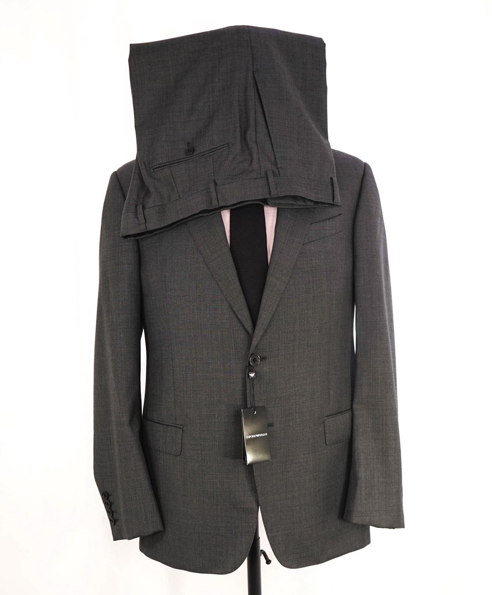 ARMANI COLLEZIONI G LINE スーツ ダークグレー Armani Collezioni G-Line lined wool formal suit | ZCVGCA0C003690