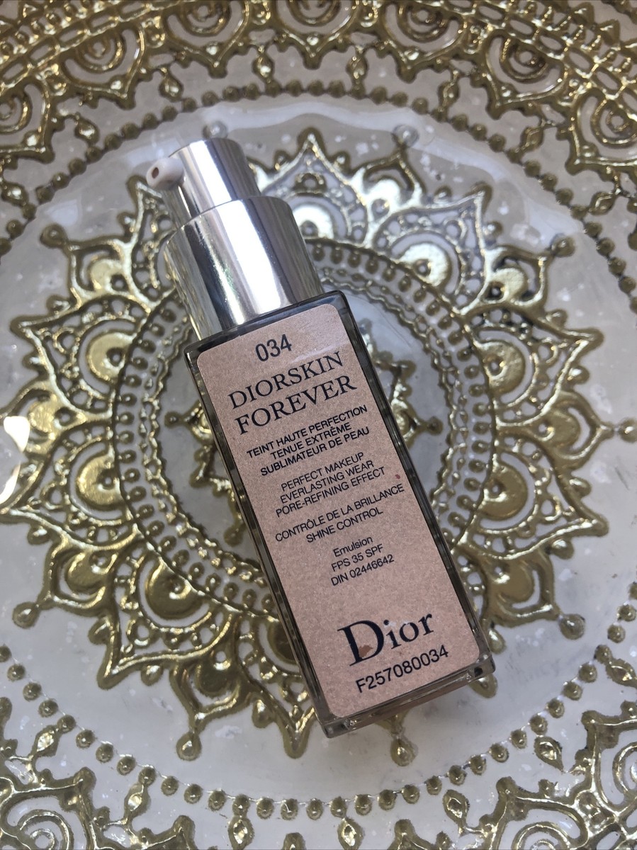 Dior Diorskin Forever 034 Everlasting Foundation 20ml New No Cap