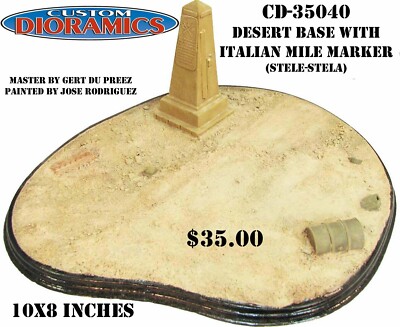 CD-35040 Desert Base with Italian Mile Marker (Medium) 10x8