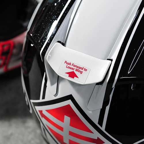 XL/2XL For RX7X RX-7X RX-7V Racing Air Trim Helmet Spoiler Wing Diffuser RX 7X - Foto 1 di 12