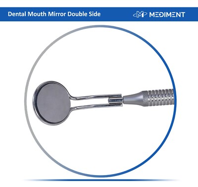 5Pcs specchietti per bocca in rodio dentale superficie
