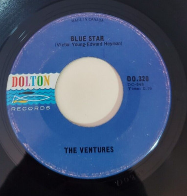 Ventures  BLUE STAR / COMIN' HOME BABY  (GREAT ROCK 45) #320 PLAYS VG+ TO VG++