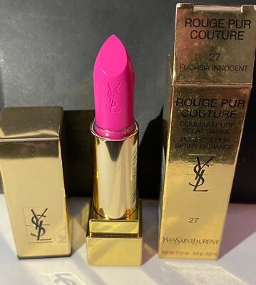 Fuchsia Lipstick Ysl Rouge Pur Couture 27 Son Ysl Rouge Pur