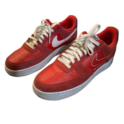 Size 11.5 - Nike Air Force 1 '07 LV8 First Use - University Red