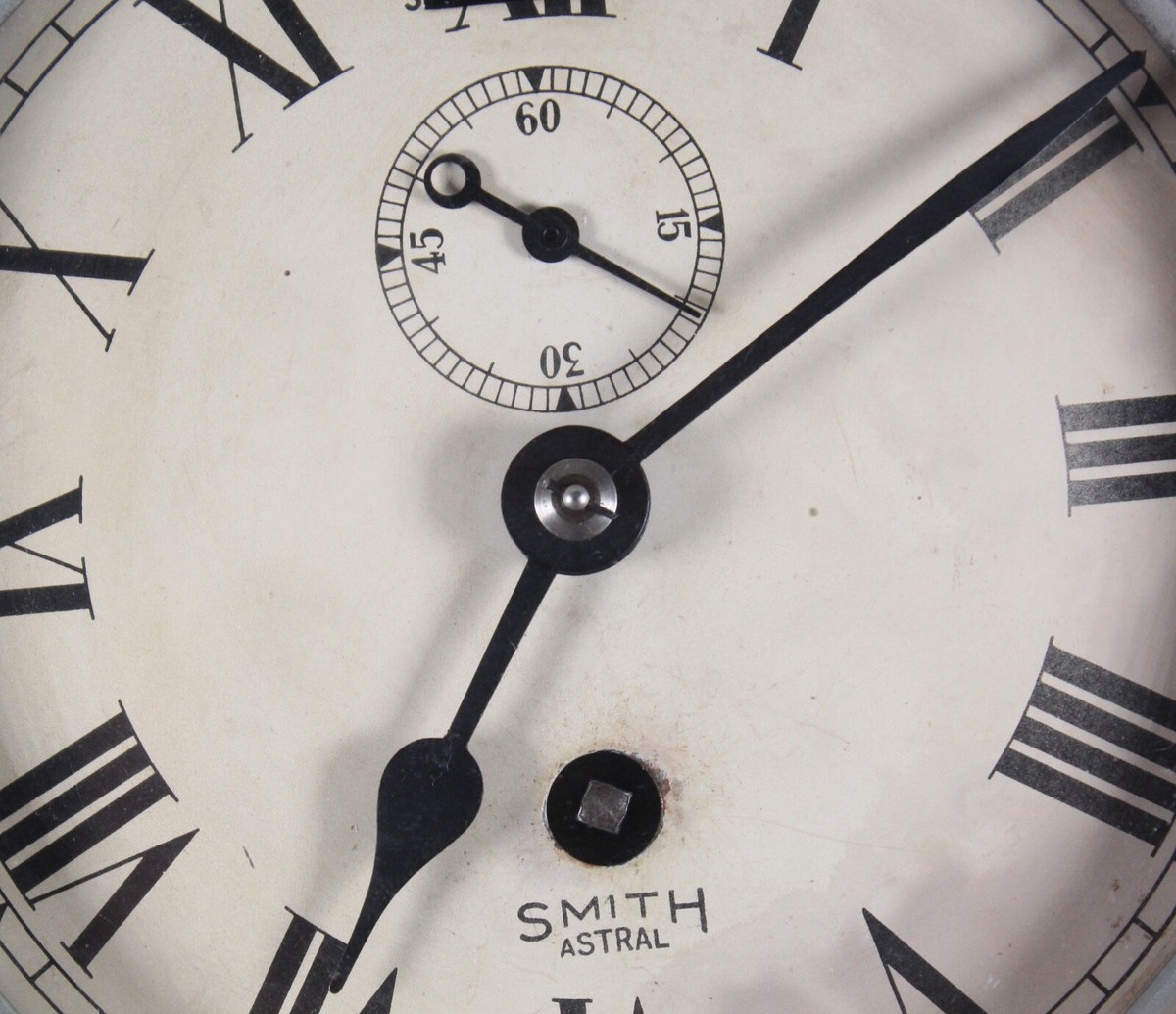 Antique English Brass Ship Clock SMITHS ASTRAL Bridge Great Britain