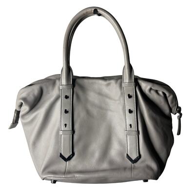 Mackage Leather Tote Handbag Grey