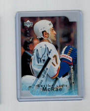 1995-96 Be A Player Autographs #S6 Basil McRae Auto