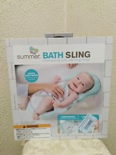 Summer Blue Baby Bath Sling Folding Sling with Warming Wings New