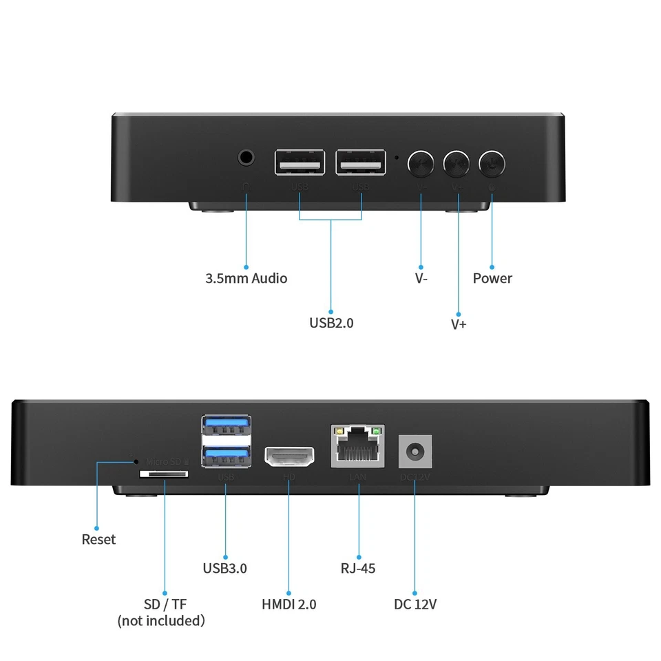 8'' Touch Tablet Intel N4200 4GB RAM 64GB eMMC Windows 10 Tablets PC Bluetooth - Image 3 of 4