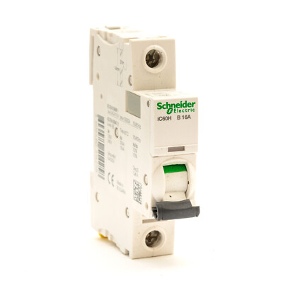 SCHNEIDER 16 AMP CURVE D 10kA MCB CIRCUIT BREAKER A9F55116 IC60H - Foto 3