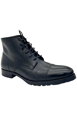The Men's Store at Bloomingdale's Men's Lace up Cap Toe Boots Black