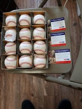 BILLY WAGNER BOX OF 12 SIGNED RAWLINGS OFFICIAL MAJOR LEAGUE BASEBALLS PSA CERTS