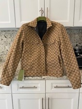 Fantastic GUCCI Mens GG Logo Jacket XL Size 52 REVERSIBLE 