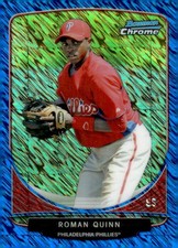 2013 Bowman #CC-PP4 Roman Quinn Chrome Mini Blue Refractors #/250