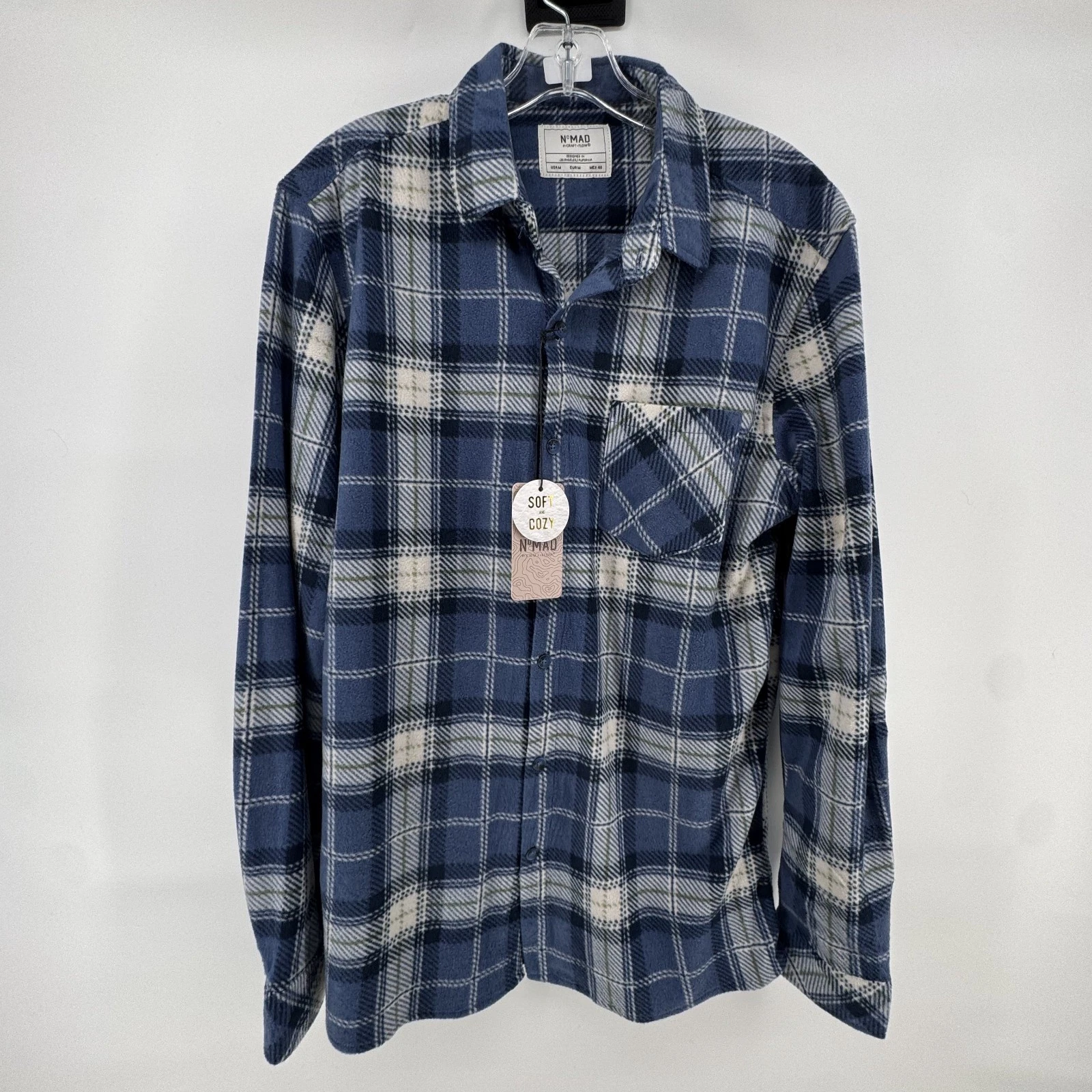 Nomad Flannel Shirt Mens Medium BLUE NWT Soft Outdoor Hiking
Opens in a new window or tab