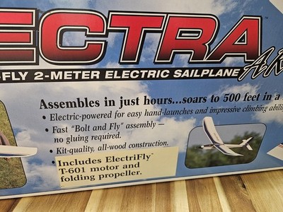 Great Plains SPECTRA ARF electric Sailplain New  W/electronic Speed Control