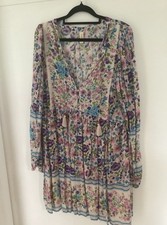 Spell & the Gypsy “Impala Lily Boho Mini Dress Iris” Size S, Excellent Condition