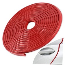 33Ft 10M Car Door Edge Guard, No Glue Car Door Entry Guard 33Ft/10M Red