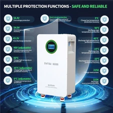 48V 314AH 16.07kWH LiFePO4 Battery Vertical Standing Backup Home Energy Storage