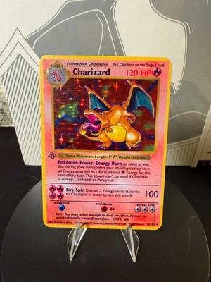 Charizard 1st Edition Base Set 4/102 Pokemon Premium Gold Metal Card  Collectible | eBay