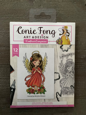 Conie Fong Angel Prayers 12pc Stamp & Die Set NEW Sealed Crafter s Companion