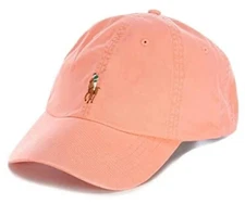 POLO RALPH LAUREN MEN'S COTTON CHINO SPORTS CAP ORANGE #710960726002-NWT