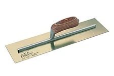 Kraft Tool CFE536 12"x4" Elite Gold SS Trowel with Laminated Wood Handle