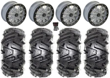 Pro Armor Halo 10 Bdlk 16" Wheels Gy 30" Moto MTC Tires CFMoto ZForce Z10/Z10-4