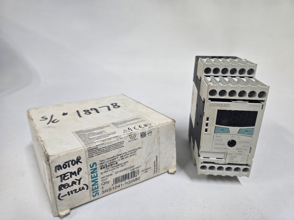 Siemens SIRIUS 3RS1041-1GW50 Temperature Monitoring Relay General Purpose
