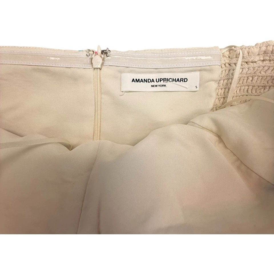 Mameluco para mujer Amanda Uprichard talla pequeña tejido boho envolvente flecos Foto 3 de 4