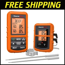 Digital Cooking Thermometer - Smoker BBQ Grill, Dual Probe