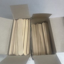Jumbo Wooden Craft Sticks for DIY Projects and Ice Cream. Total of 510 Sticks.
