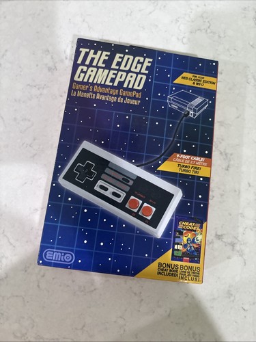 Nintendo The Edge Gamepad NES Classic Edition / Wii U Wired Controller TURBO NEW - Picture 2 of 8