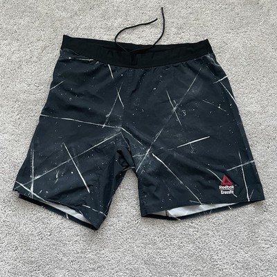 Reebok CrossFit Super Nasty Speed Mens Training Shorts Black Size Large Rare